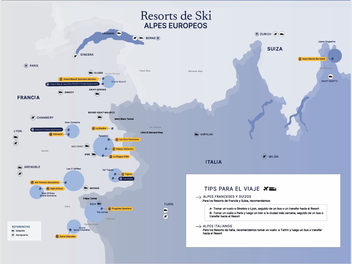 Mapa oficial Club Med
